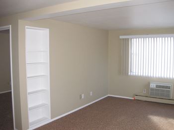 Built-in bookshelf